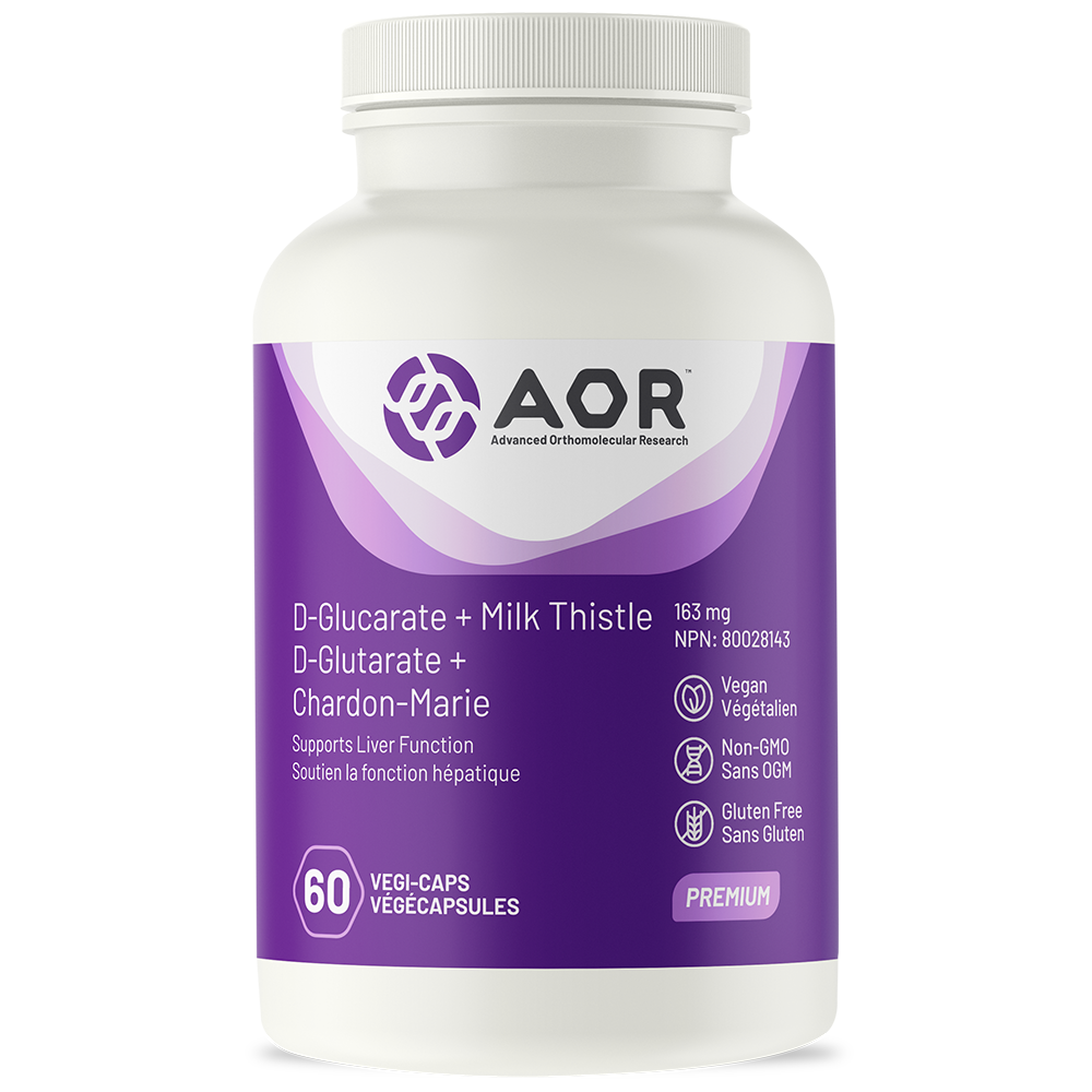 AOR D-Glucarate + Milk Thistle (60 Veg Caps)