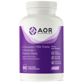 AOR D-Glucarate + Milk Thistle (60 Veg Caps)