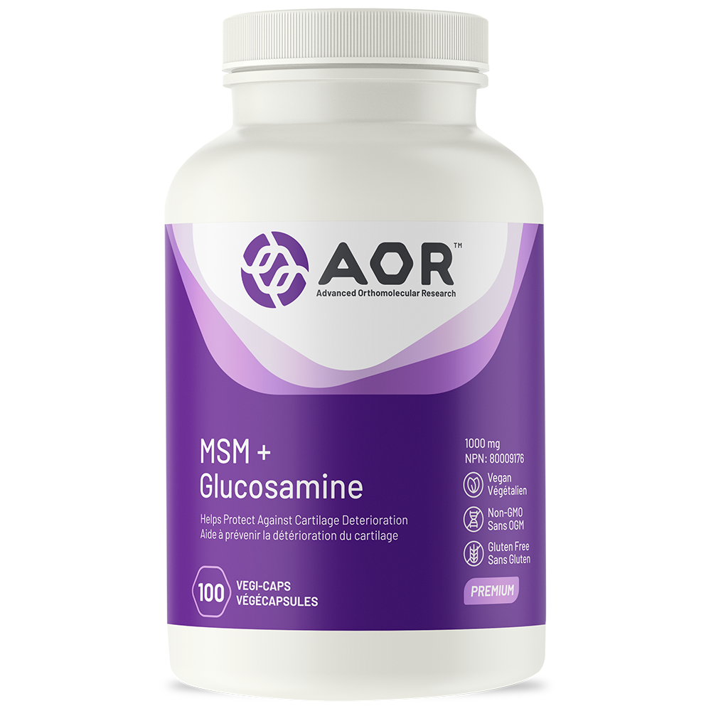 AOR MSM + Glucosamine (100 Veg Caps)