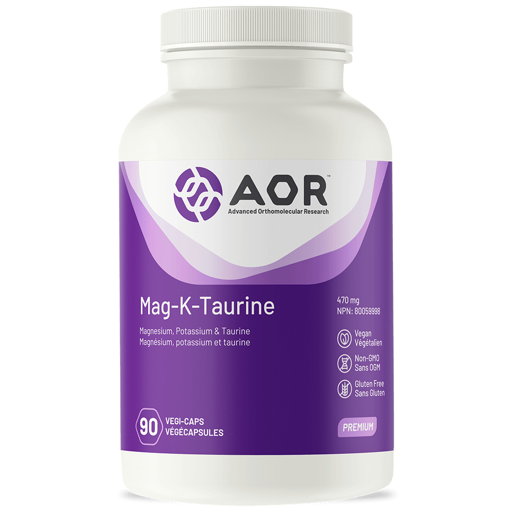 AOR Mag-K-Taurine (90 Veg Caps)