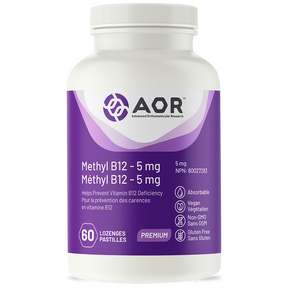 AOR Methyl B12 – 5 mg - Methylcobalamin (60 Lozenges)