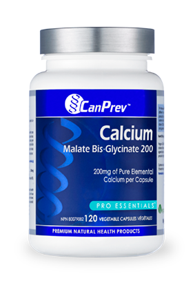 CanPrev Calcium Malate Bis-Glycinate 200 (120 VegCaps)