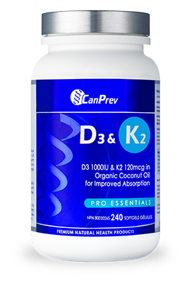 CanPrev D3 & K2 - Organic Coconut Oil