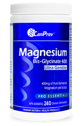 CanPrev Magnesium Bis-Glycinate 400 Ultra Gentle (240g Powder)