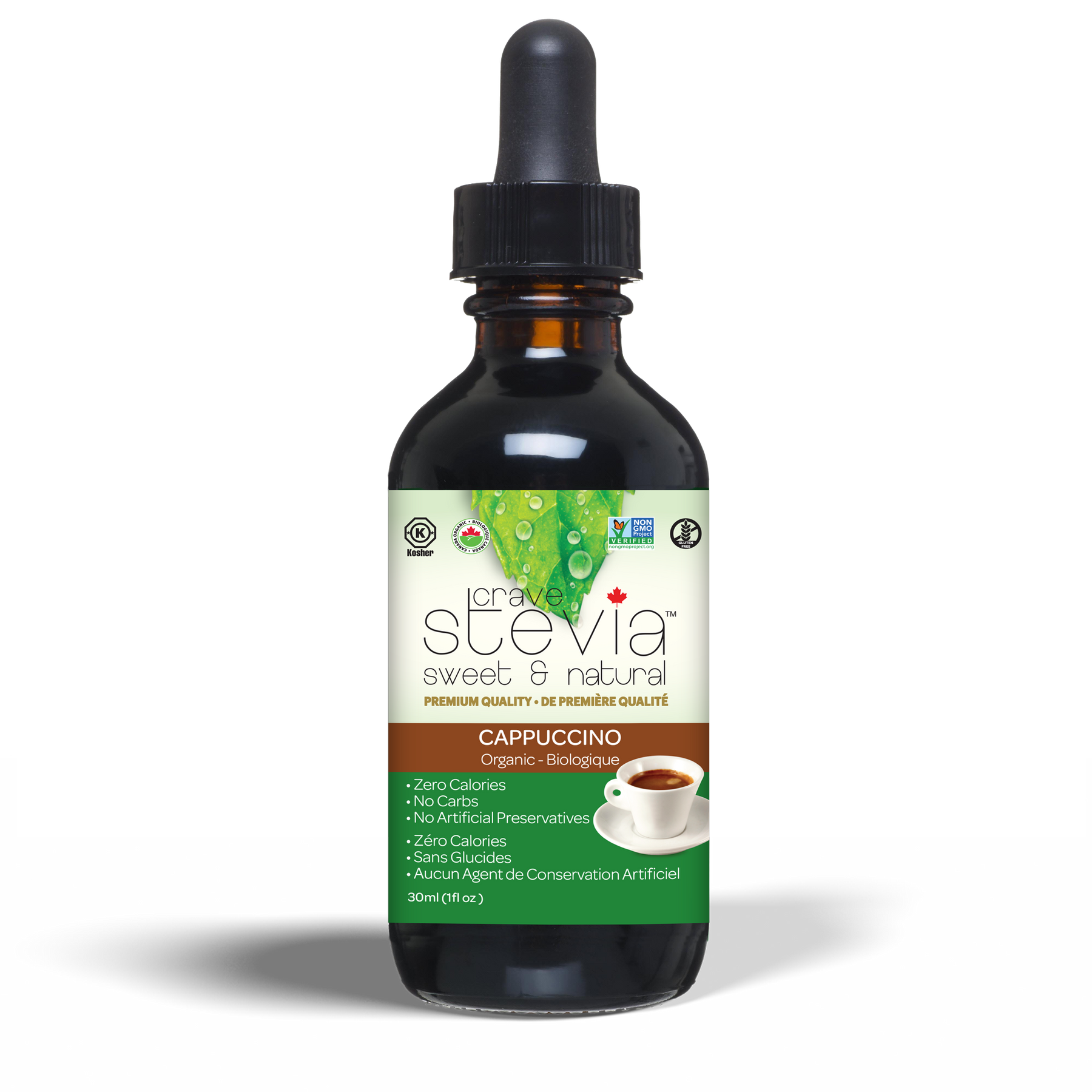 Crave Stevia Cappuccino Liquid Drops (30ml)