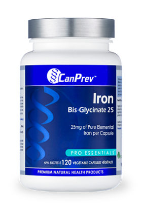 CanPrev Iron Bis-Glycinate 25 (120 VegCaps)