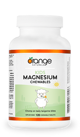 Orange Naturals Kids Magnesium Chewables -Tangerine (120 Chewable Tablets)