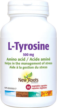 New Roots Herbal L-Tyrosine 500mg (60 Veg Caps)