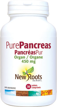 New Roots Herbal Pure Pancreas 450mg (30 Tablets)