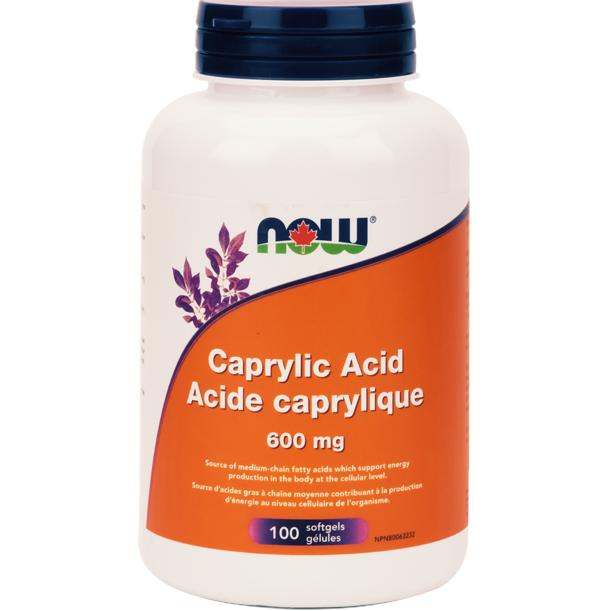 NOW Foods Caprylic Acid - 600mg (100 Softgels)