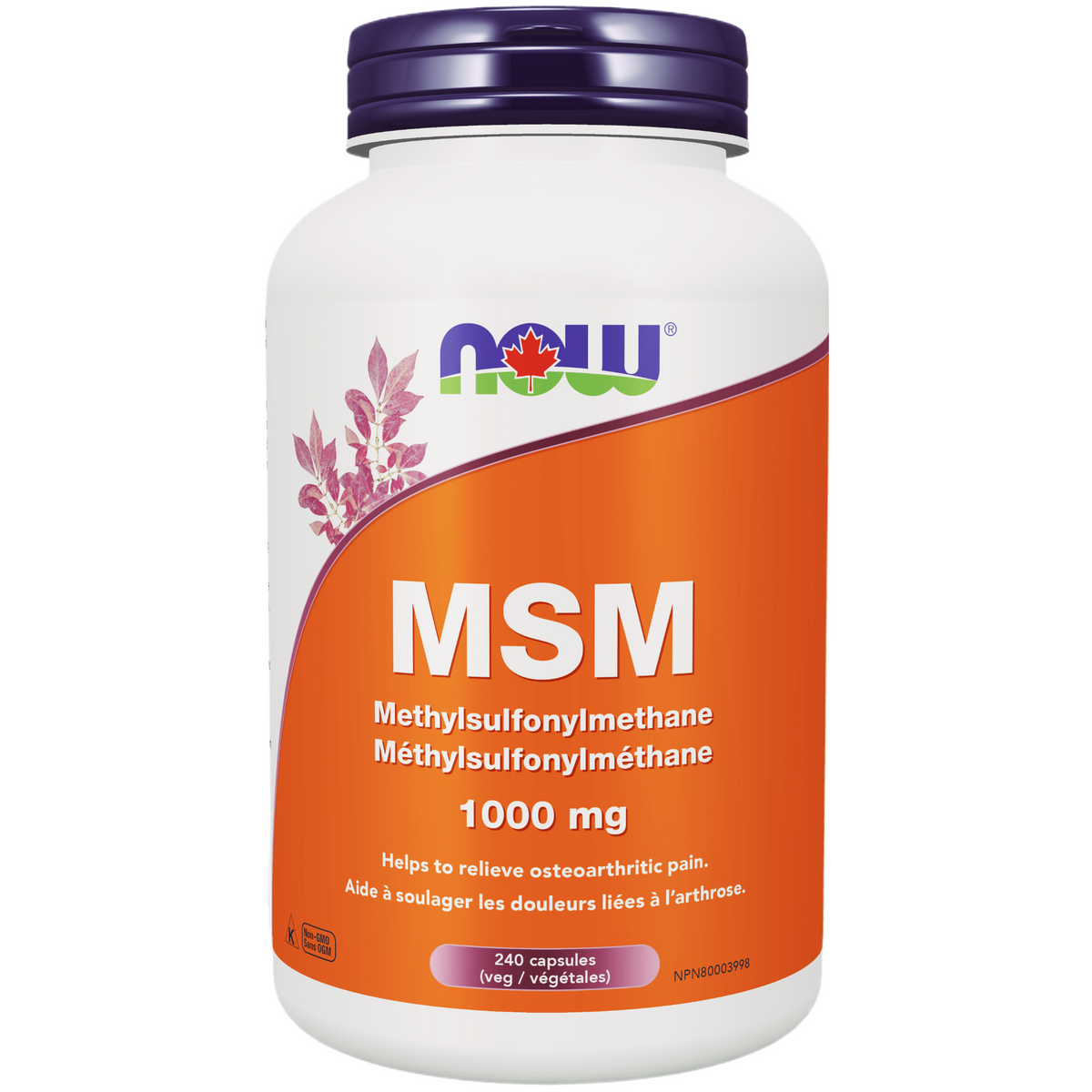 NOW MSM 1000mg (240 Caps)