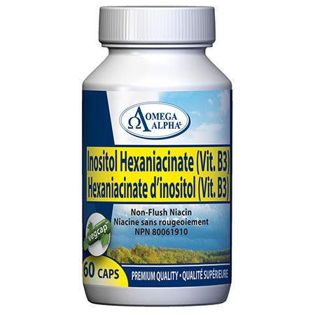 Omega Alpha Inositol Hexaniacinate (60 VegCaps)