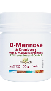 New Roots Herbal D-Mannose & Cranberry (50g Powder)