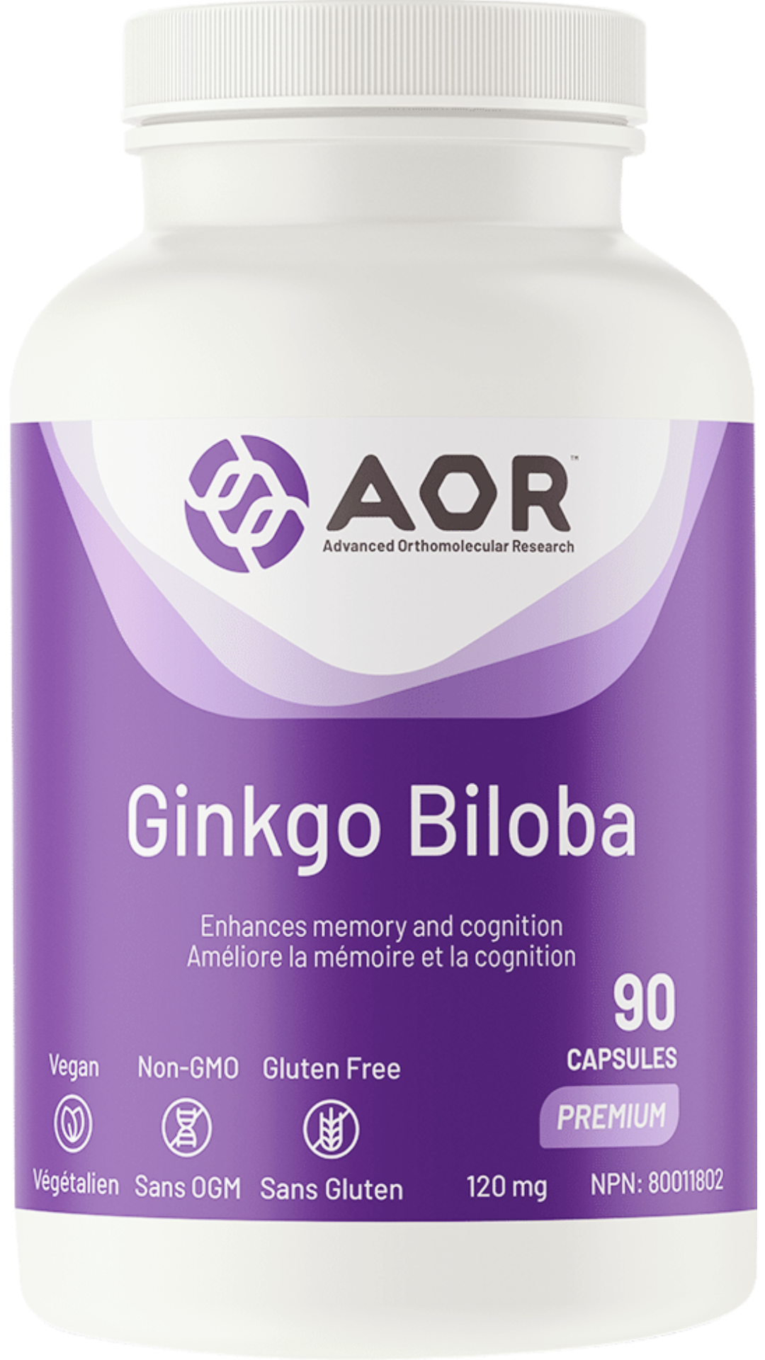 AOR Ginkgo Biloba (90 Veg Caps)