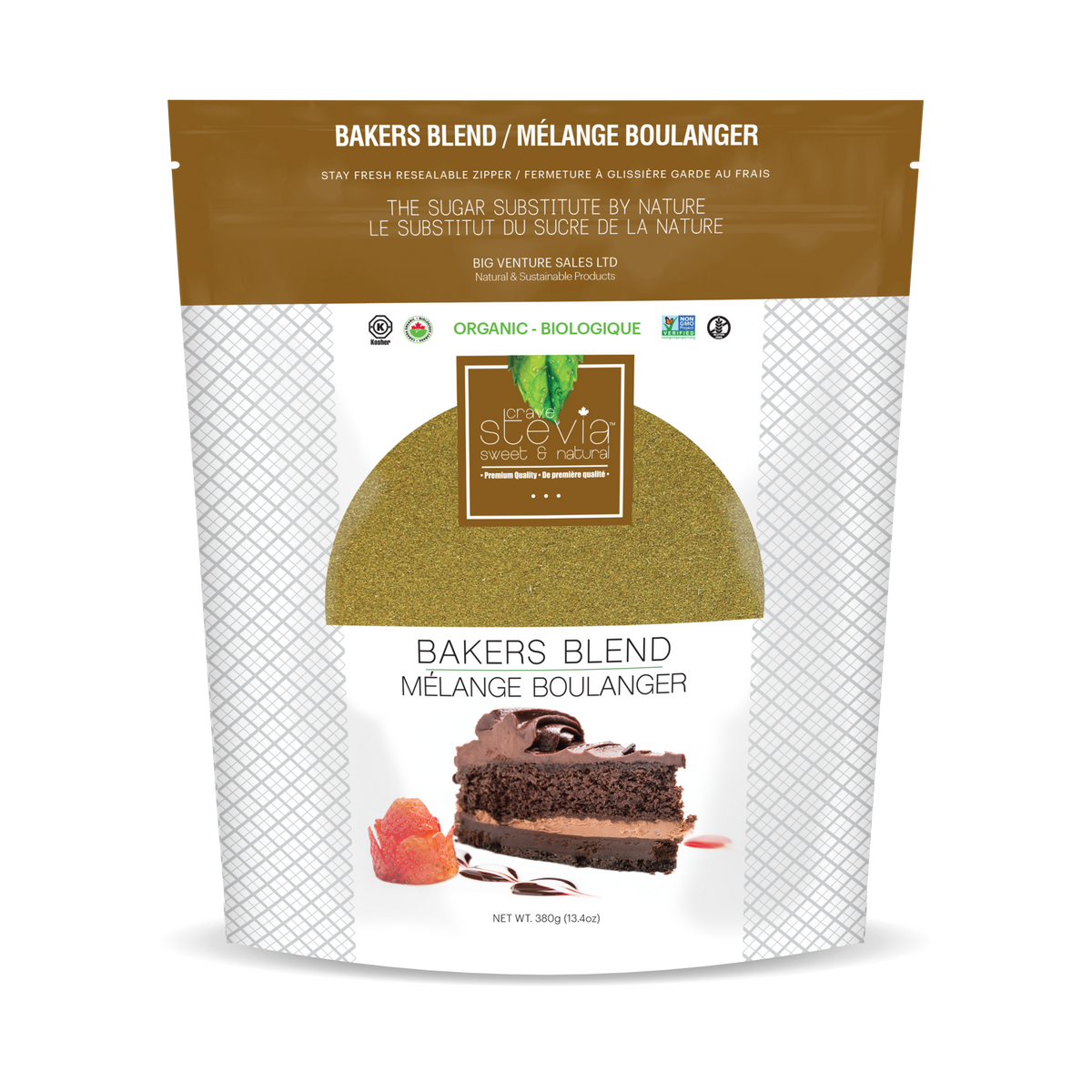 Crave Stevia Brown Baking Blend-Organic (380g)