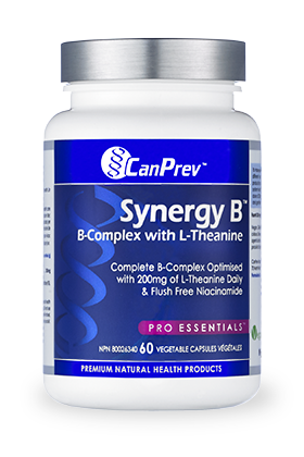 CanPrev Synergy B-Complex with L-Theanine (60 VegCaps)