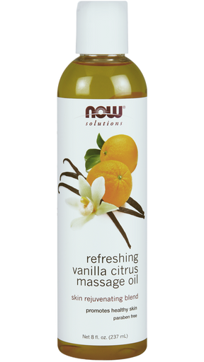 NOW Solutions Vanilla Citrus Massage Oil (237mL)