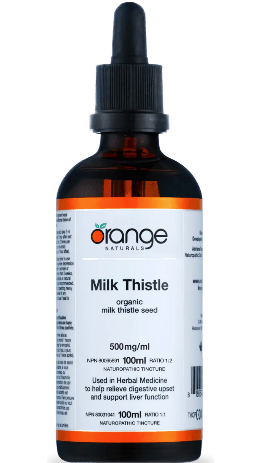 Orange Naturals Milk Thistle Tincture 100ml