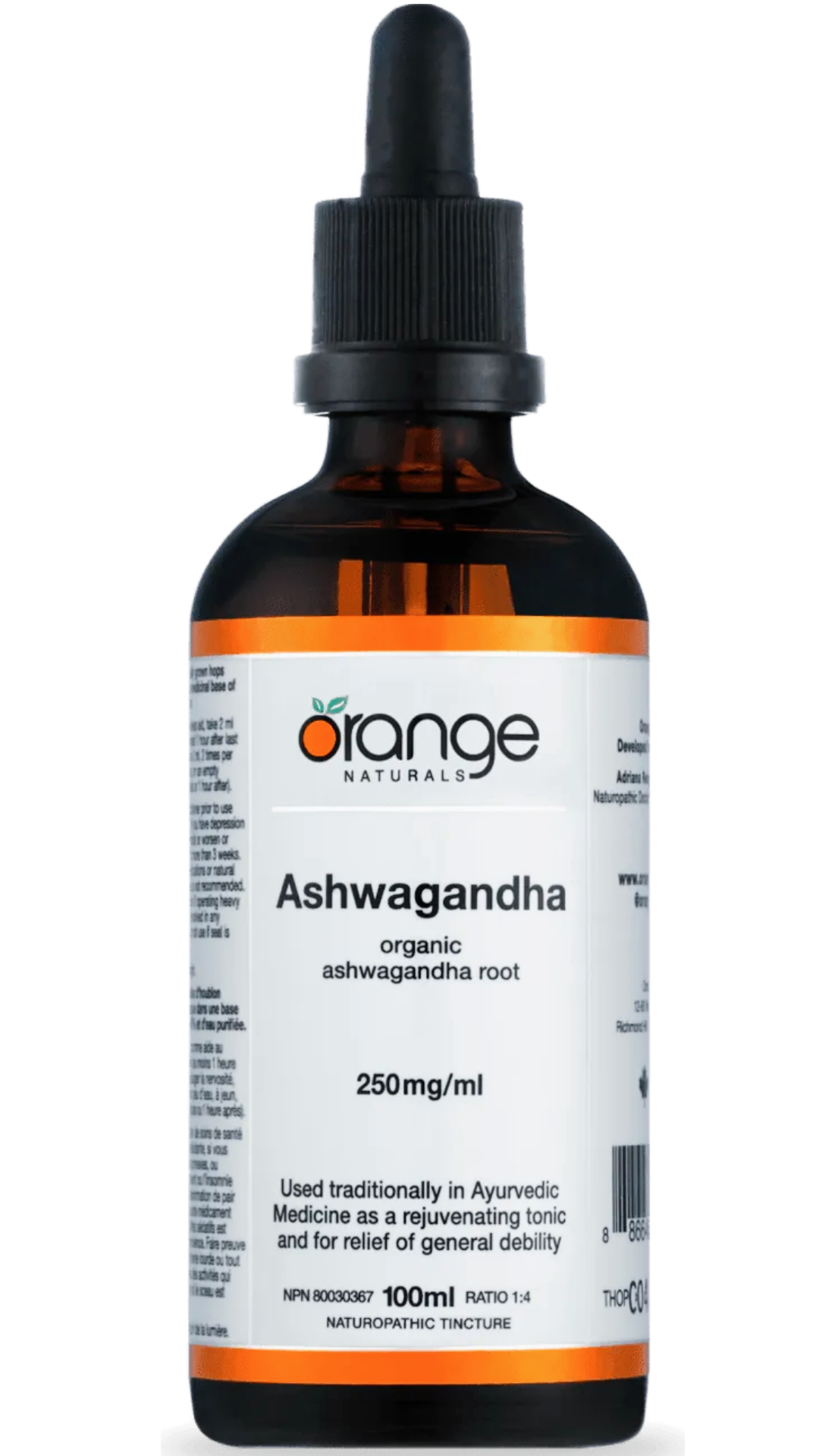 Orange Naturals Ashwagandha Tincture 100ml