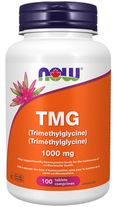 NOW Foods TMG (Trimethylglycine) 1000 mg (100 Tablets)