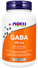 NOW Foods Gaba with B-6 500mg