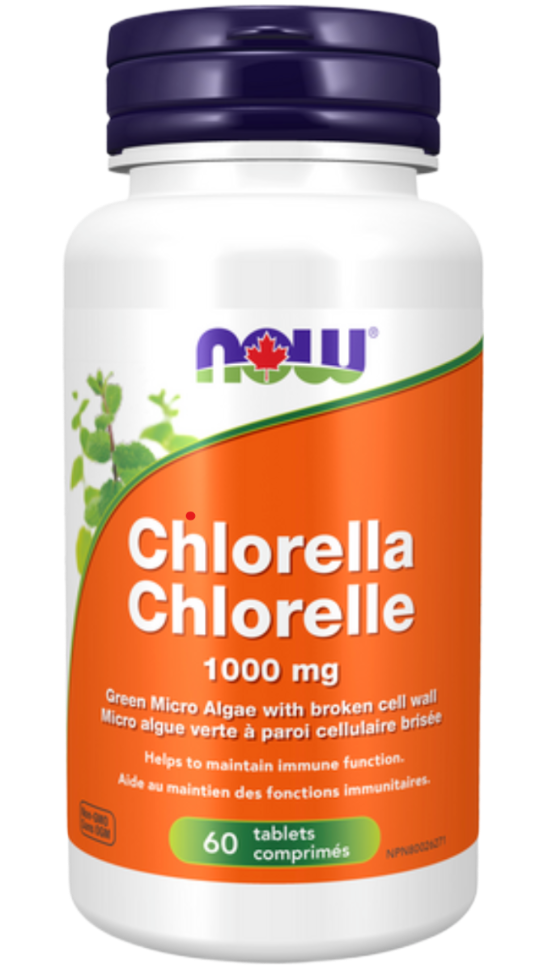 NOW Supplements Chlorella 1,000 mg Broken Cell Wall Tablets