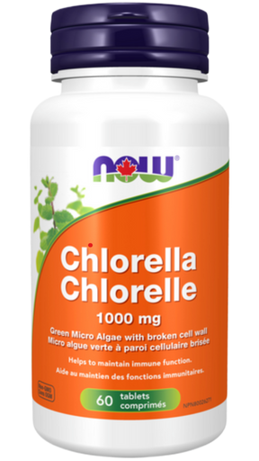 NOW Supplements Chlorella 1,000 mg Broken Cell Wall Tablets