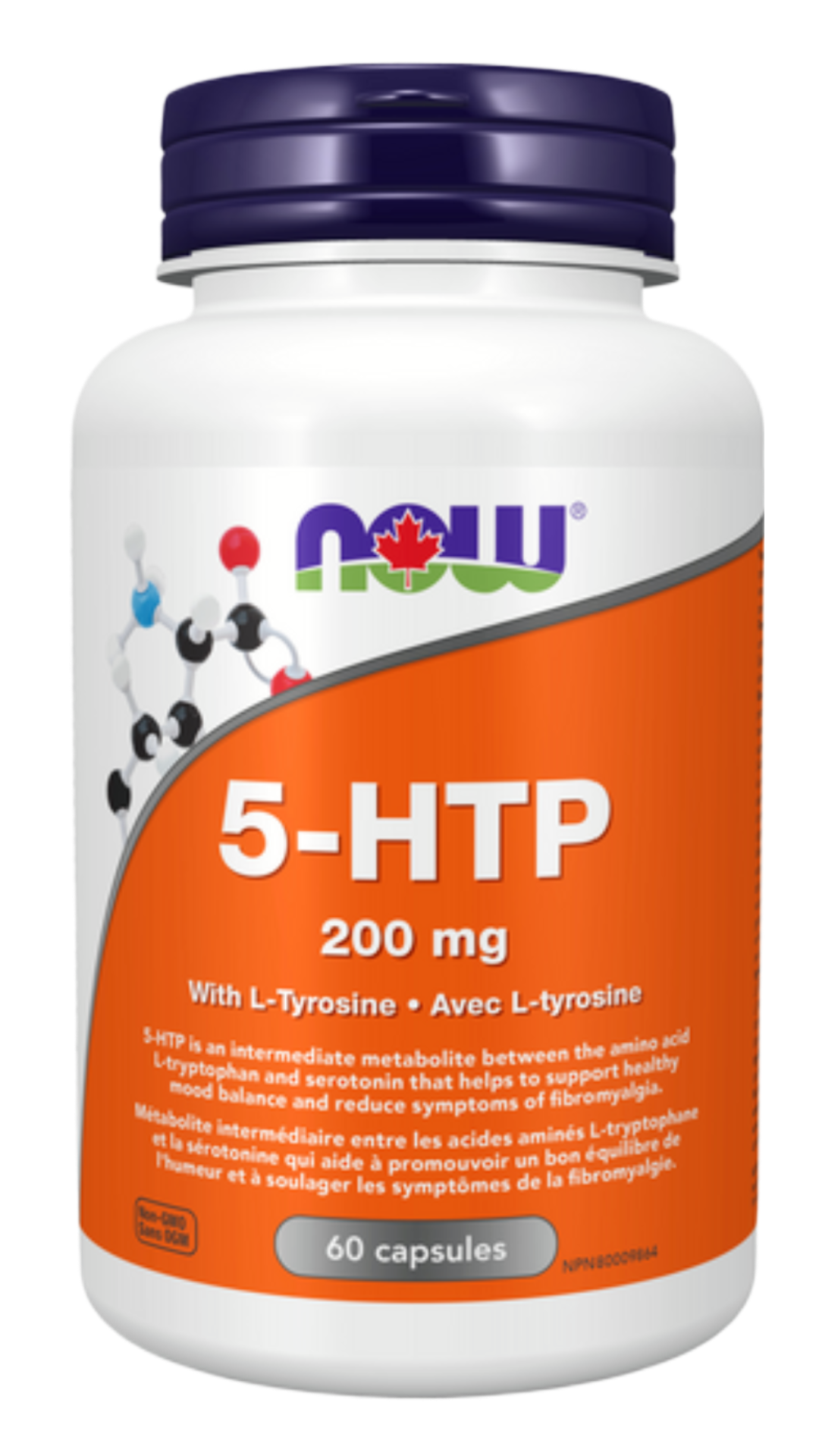 NOW Foods 5-HTP 200mg with Tyrosine (60 Caps)