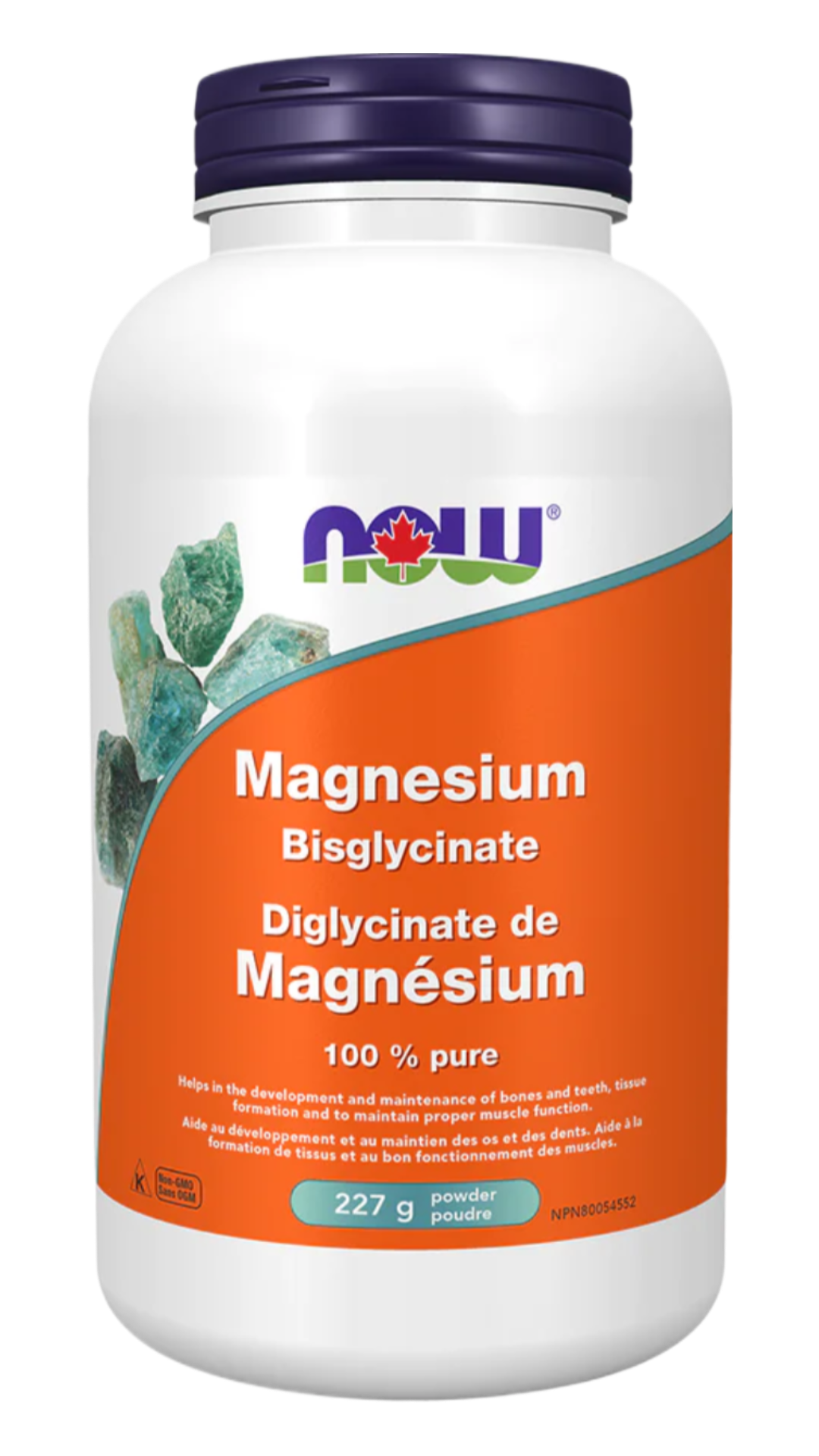 NOW Supplements Magnesium Bisglycinate Powder (227g)