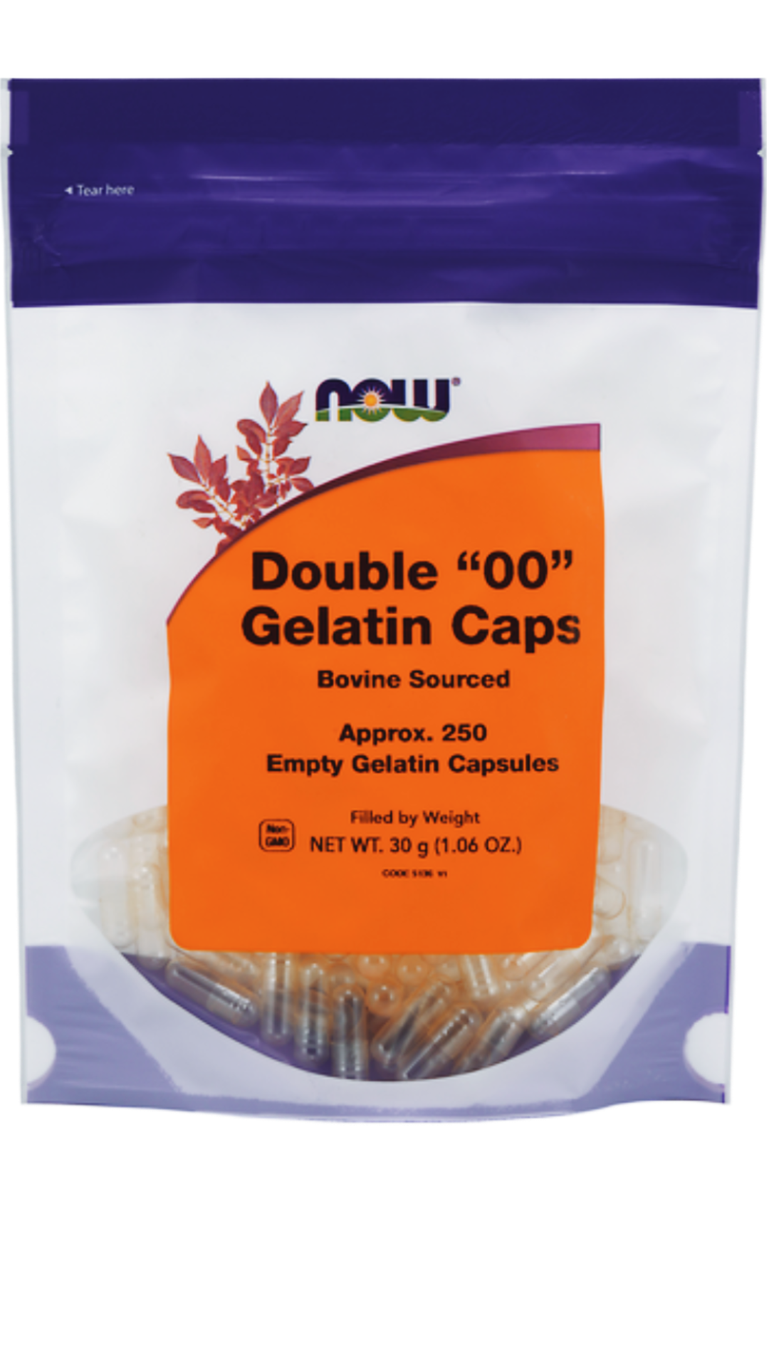 NOW Foods Empty Gelatin Capsules