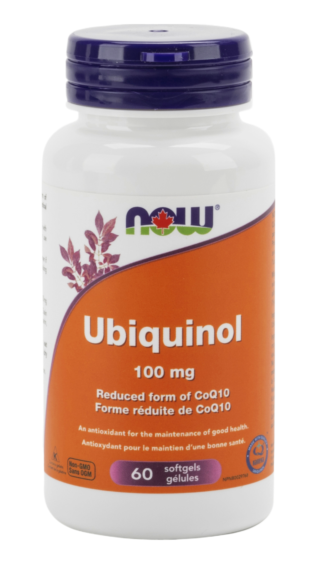 Now Supplements Ubiquinol 100mg (60 Softgels)