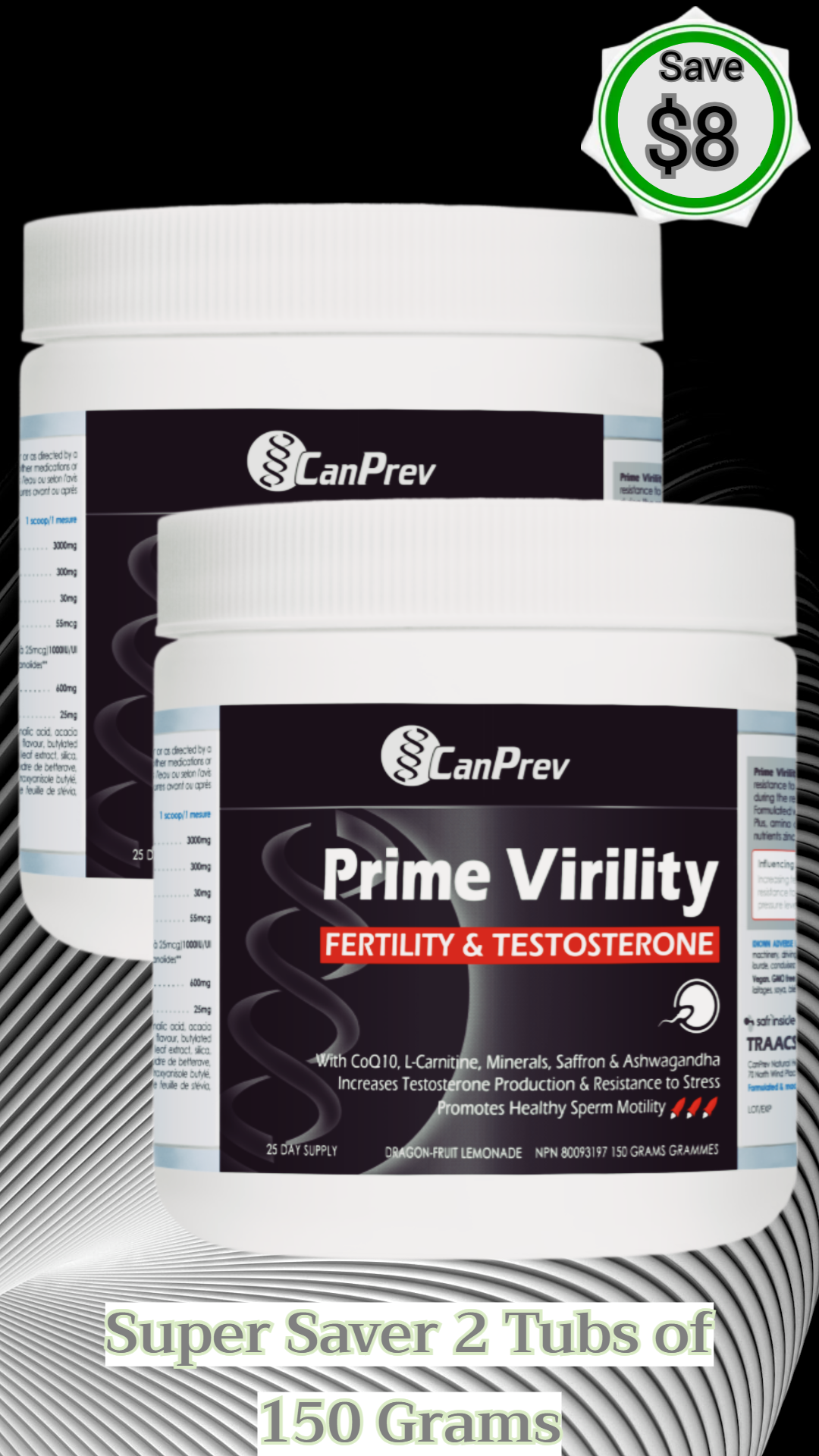 CanPrev Prime Virility - Fertility & Testosterone