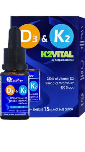 CanPrev D3 & K2 Drops MCT Base (15ml)