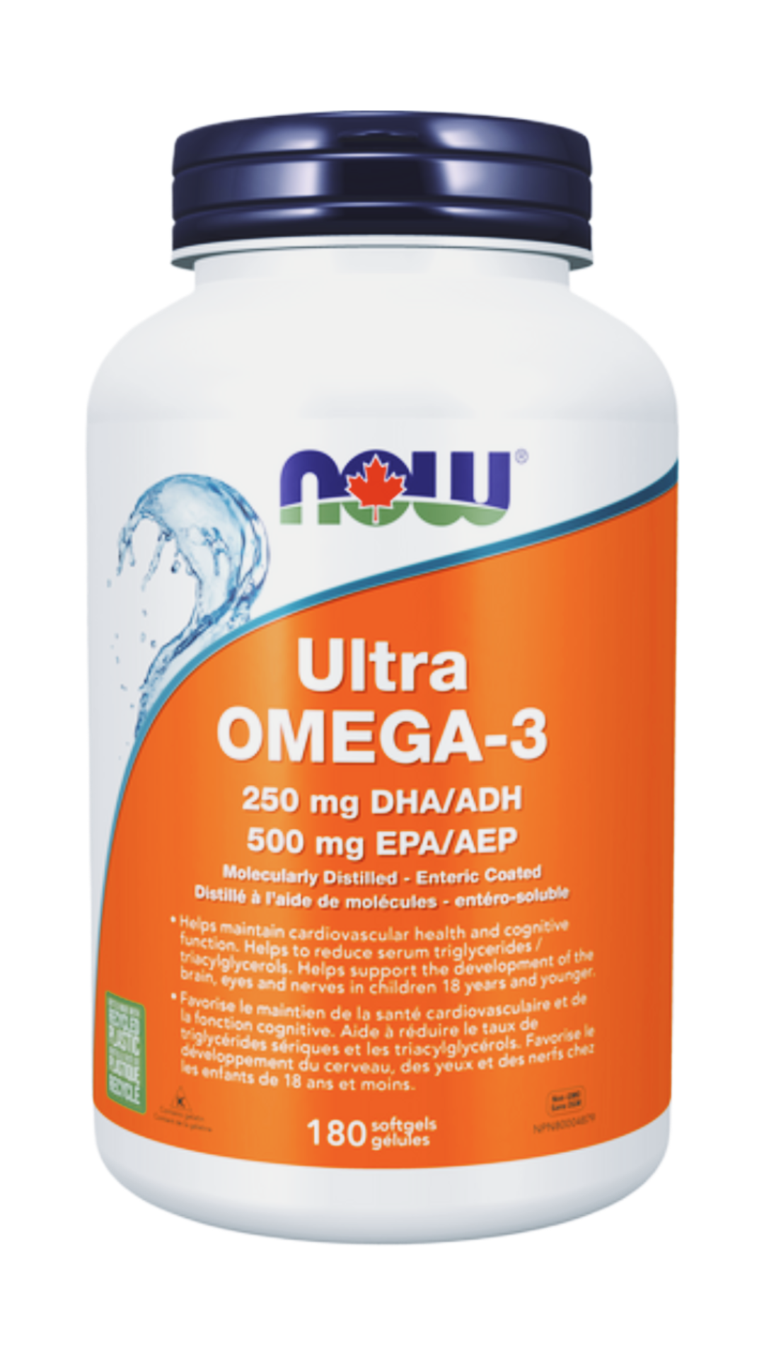 NOW Ultra Omega-3 Molecularly Distilled 1000mg