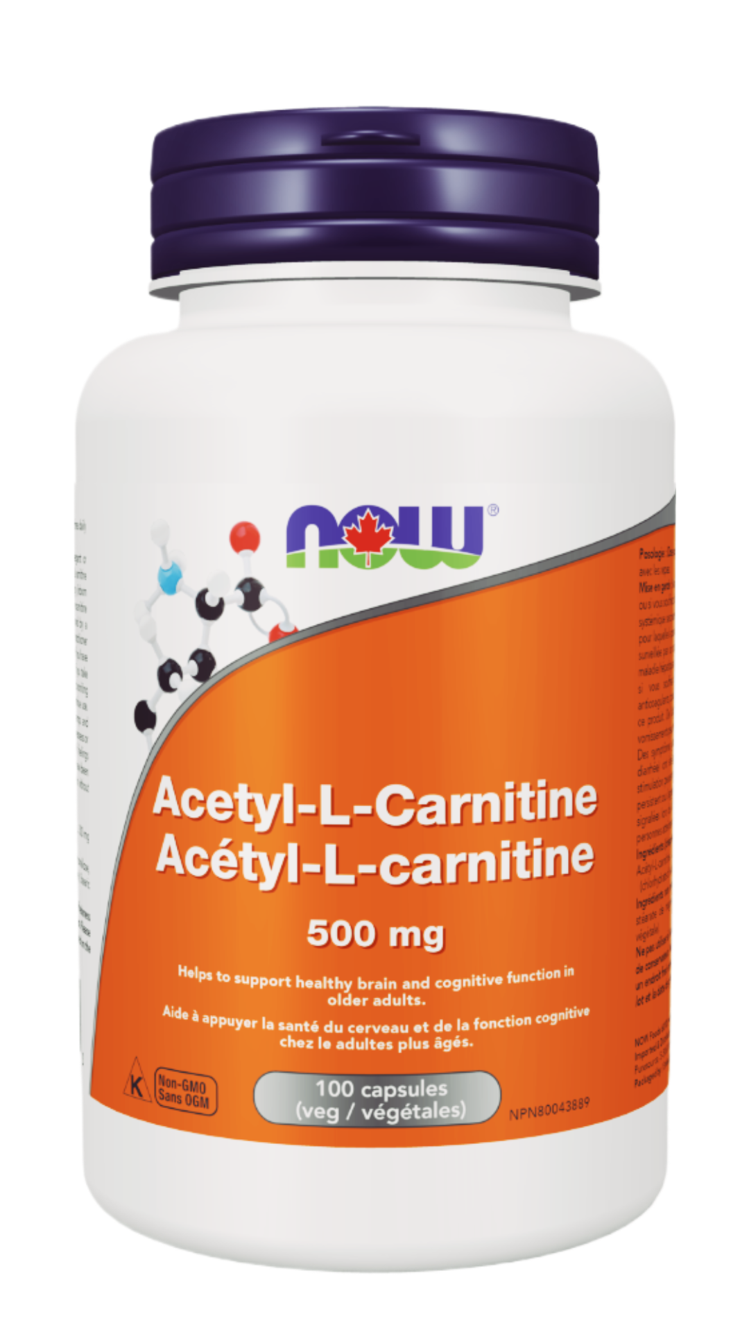 NOW Foods Acetyl-L-Carnitine - 500mg (100 VegCaps)