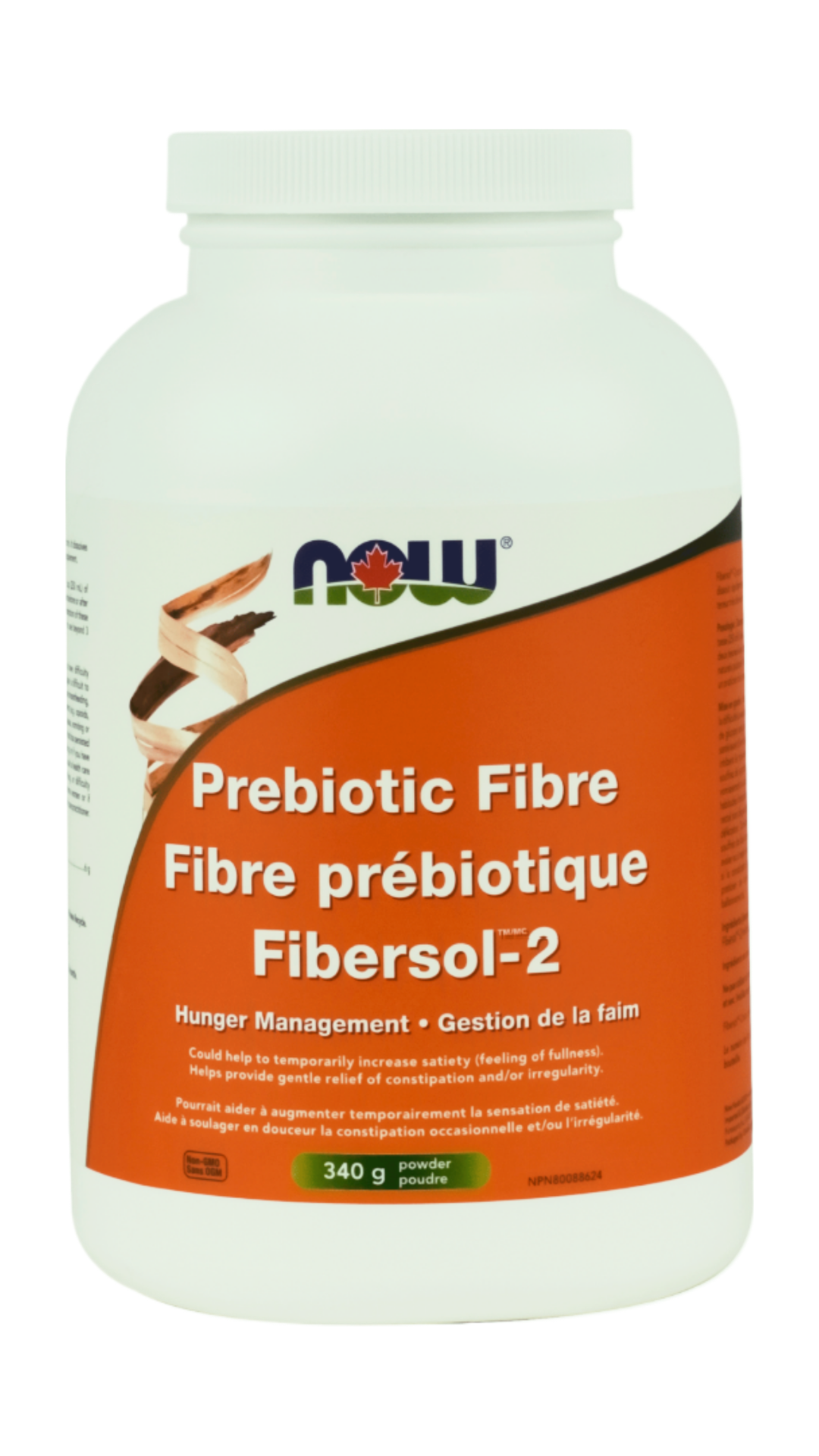 NOW Prebiotic Fibre w/Fibersol-2 Hunger Management Powder (340g)