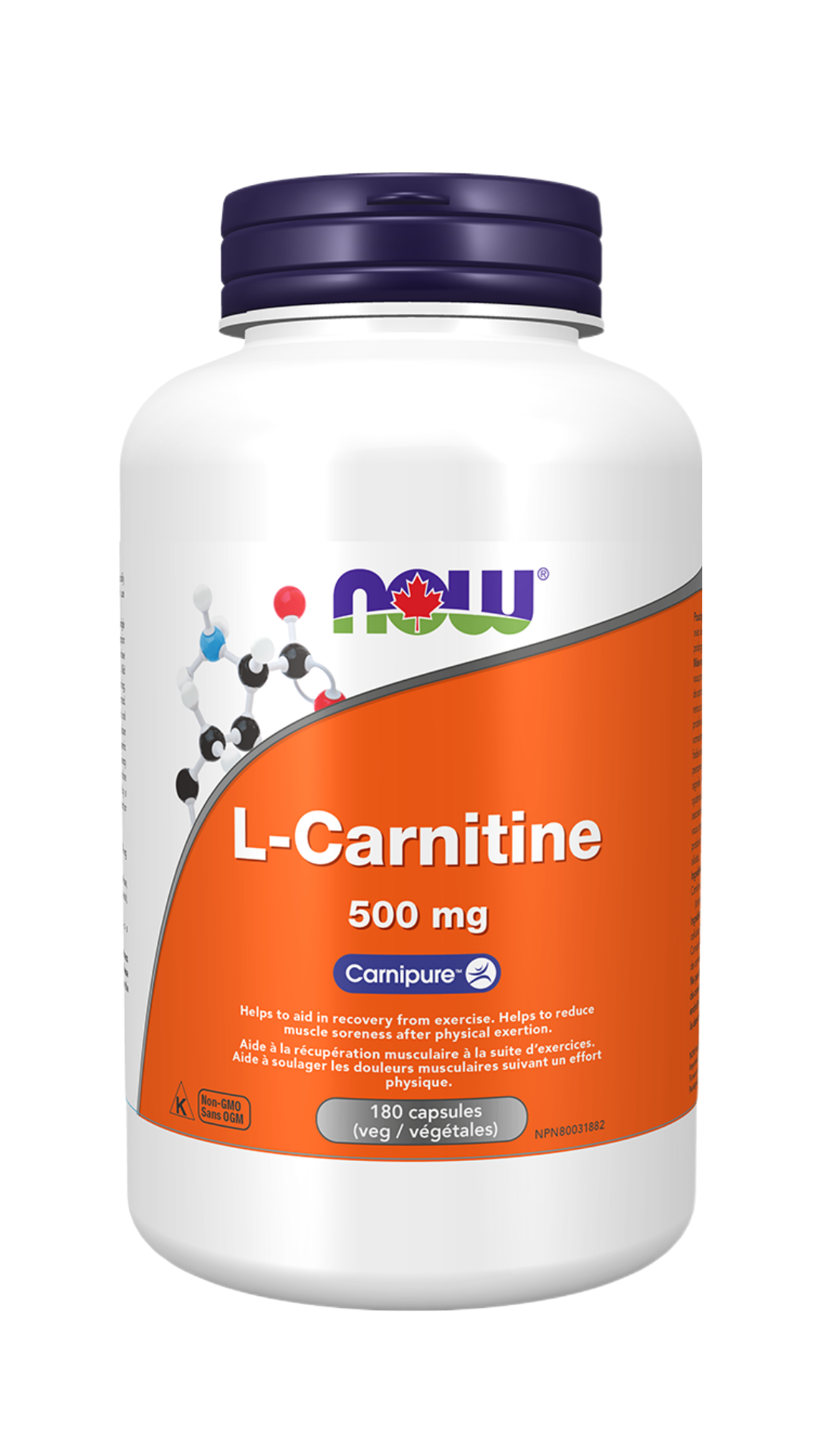 NOW Foods L-Carnitine - 500mg (180 VegCaps)