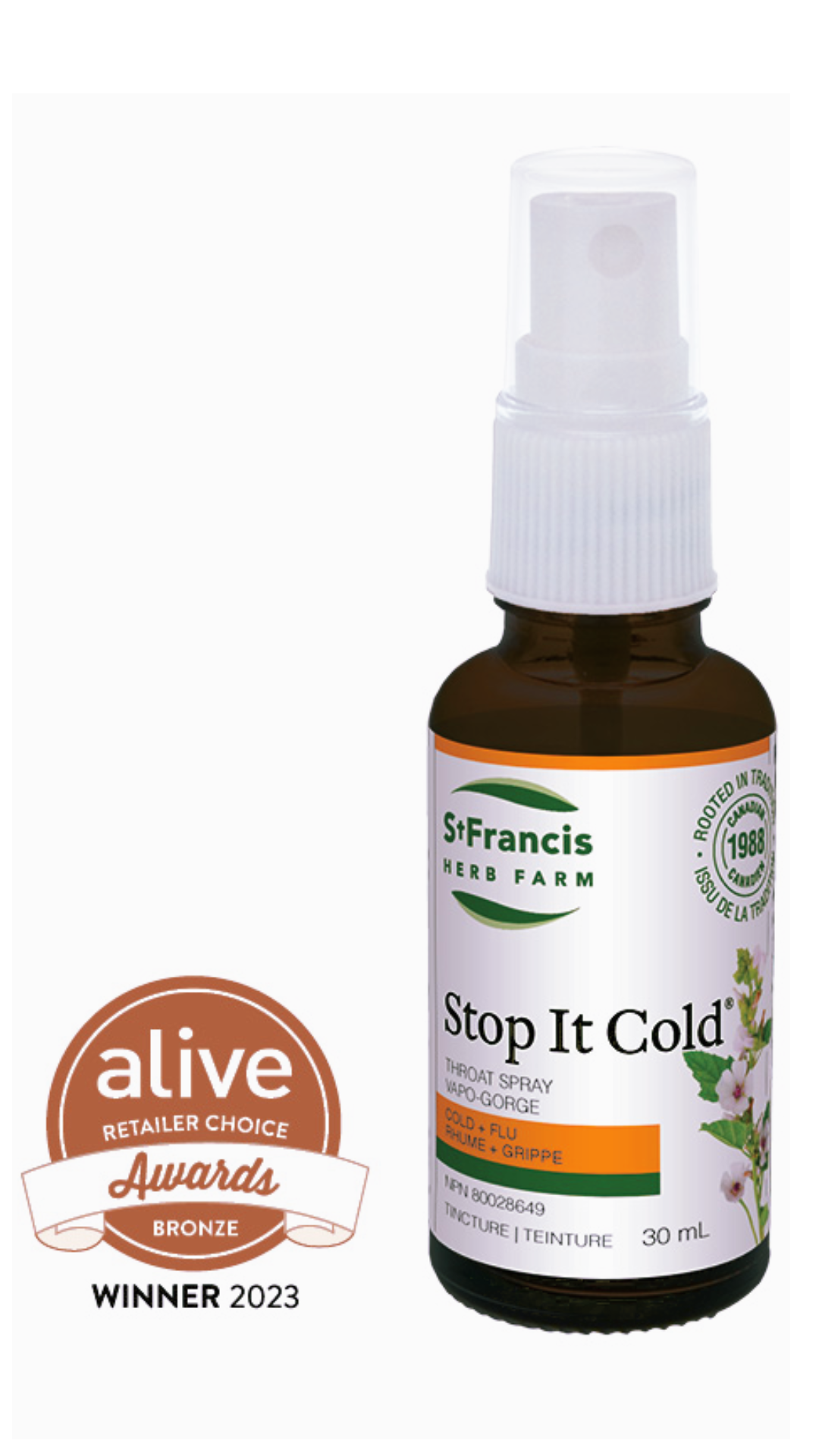 St. Francis Herb Farm Stop It Cold Throat Spray (30 ml)