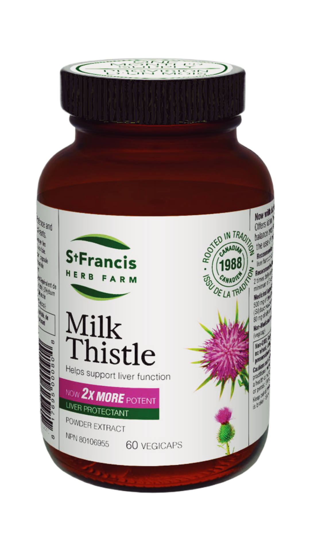 St. Francis Herb Farm Milk Thistle (60 VegCaps)