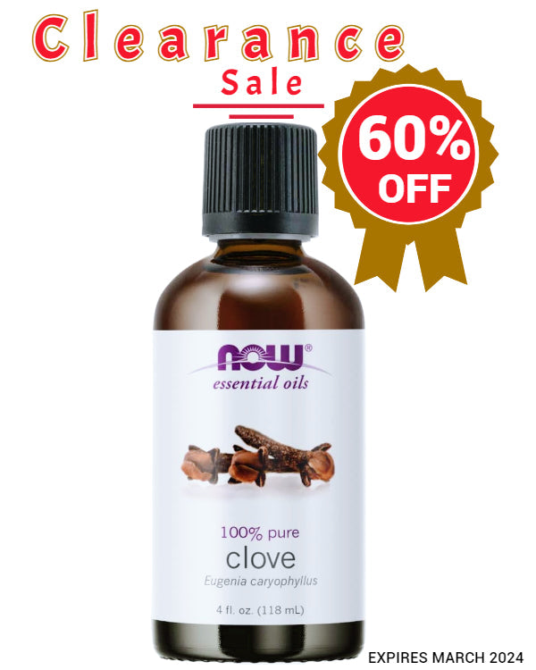 NOW Essentials Clove Oil (118 ml) - Expires March 2024