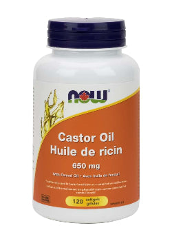 NOW Foods Castor Oil w/ Fennel Oil - 650mg (120 Softgels)