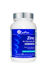 CanPrev Zinc Bis-Glycinate 50 - Ultra Strength (120 VegCaps)