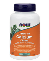 NOW Foods Calcium Citrate with Minerals & Vitamin D (100 Tablets)