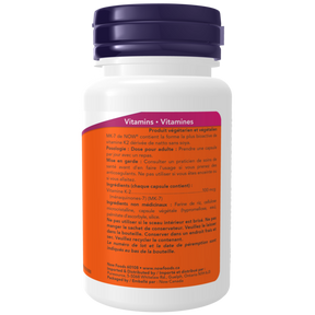 NOW Foods MK-7 Vitamin K-2 100mcg (60 VegCaps)